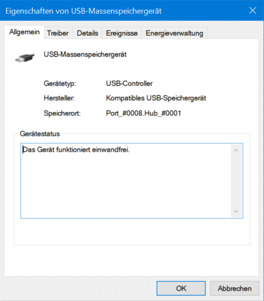 Deaktivierung USB-Controller ausschalten USB-Stick - Screenshot 4