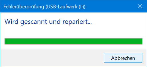 Dateisystemfehler überprüfen USB-Stick - Screenshot 6
